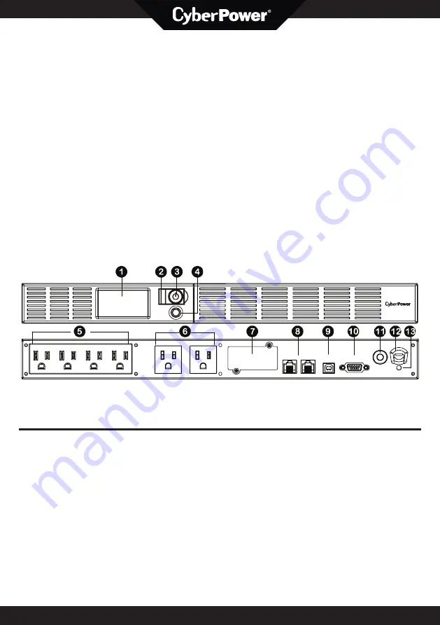 CyberPower OR1000LCDRM1U Скачать руководство пользователя страница 1