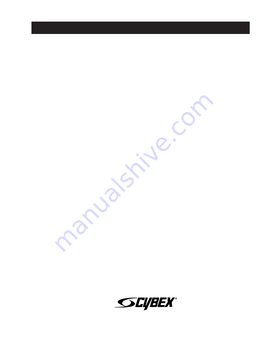 CYBEX 600H HIKER Service Manual Download Page 2