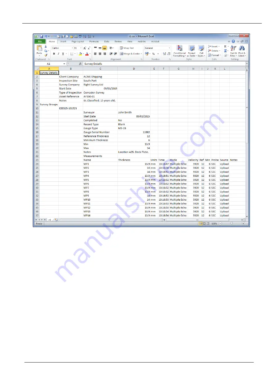 Cygnus UW-TSR Operation Manual Download Page 51