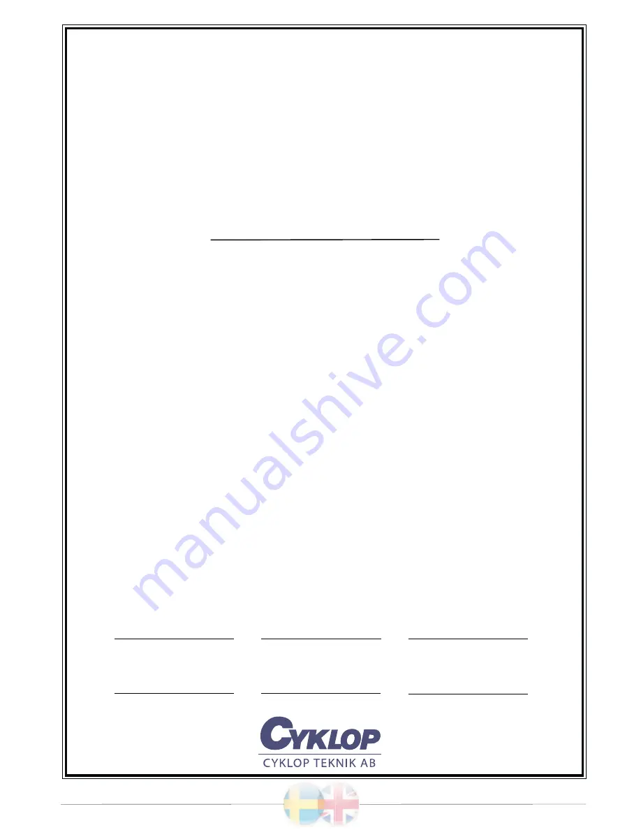 CYKLOP GL 205 Manual Download Page 4