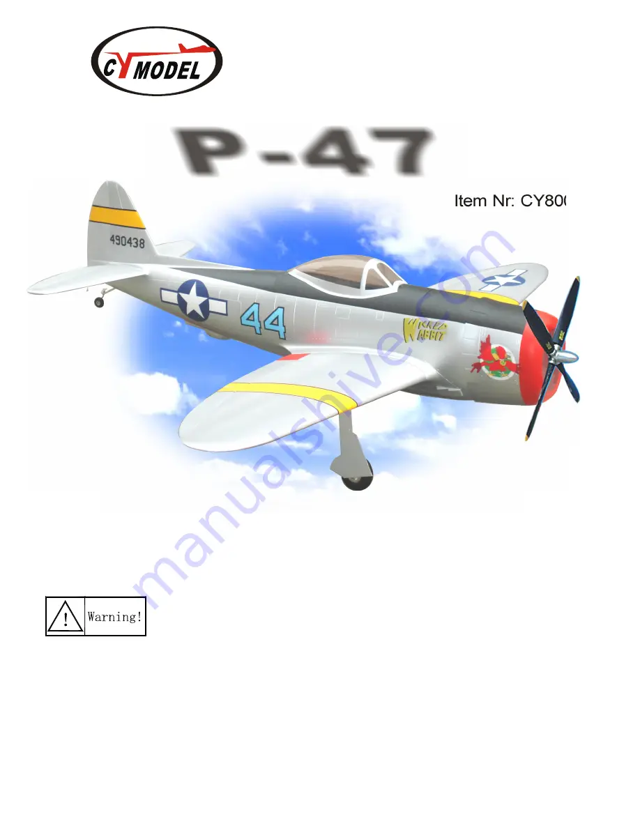 CYmodel P-47 Скачать руководство пользователя страница 1