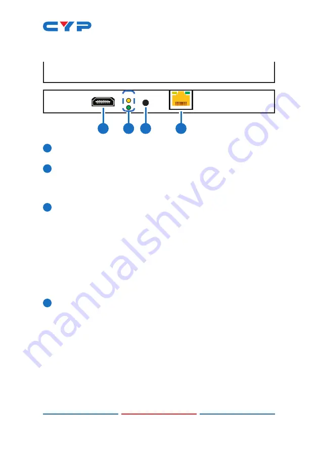 CYP CH-1529TXPLV Operation Manual Download Page 10