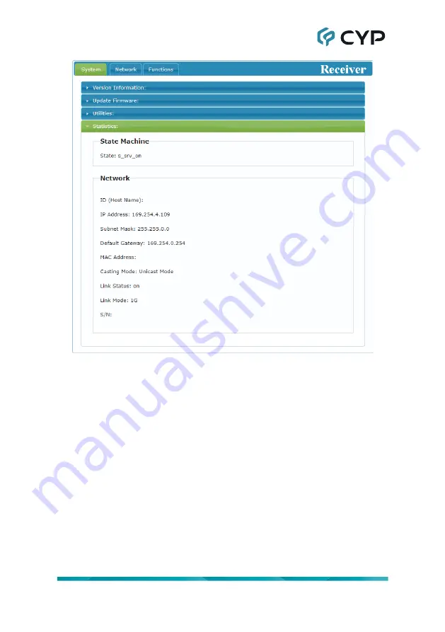 CYP CH-352RX Operation Manual Download Page 15