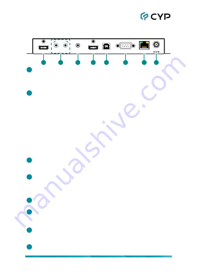 CYP CH-352TX Operation Manual Download Page 9