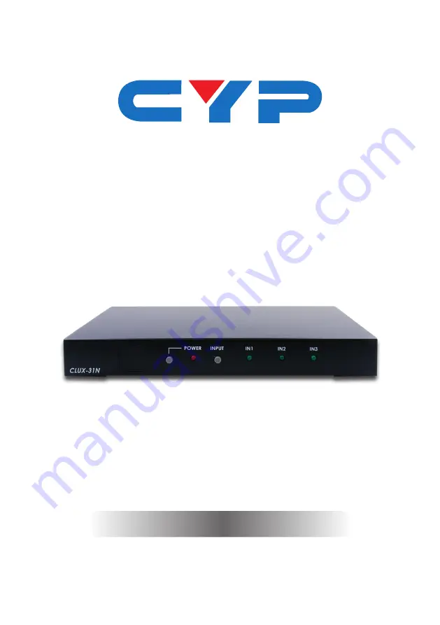 CYP CLUX-31N Operation Manual Download Page 1