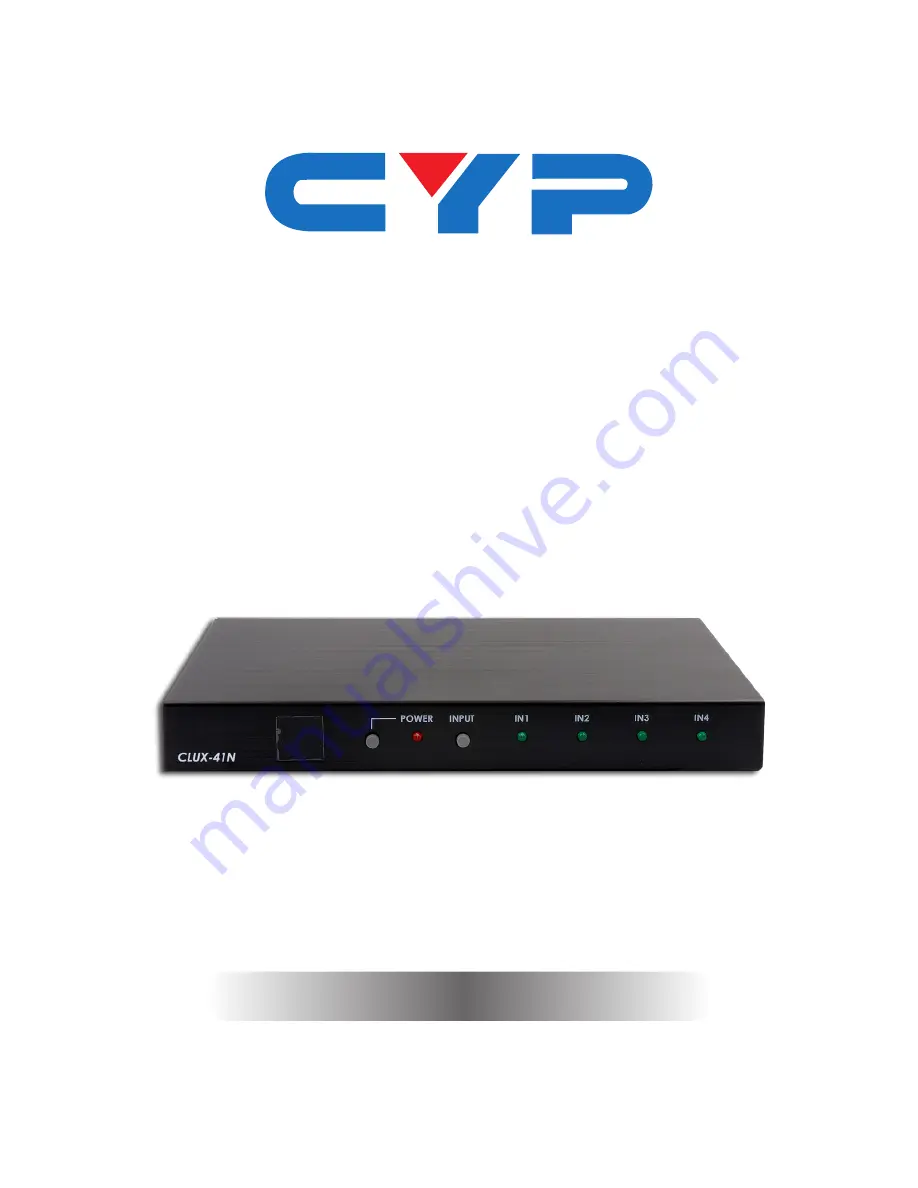 CYP CLUX-41N Operation Manual Download Page 1