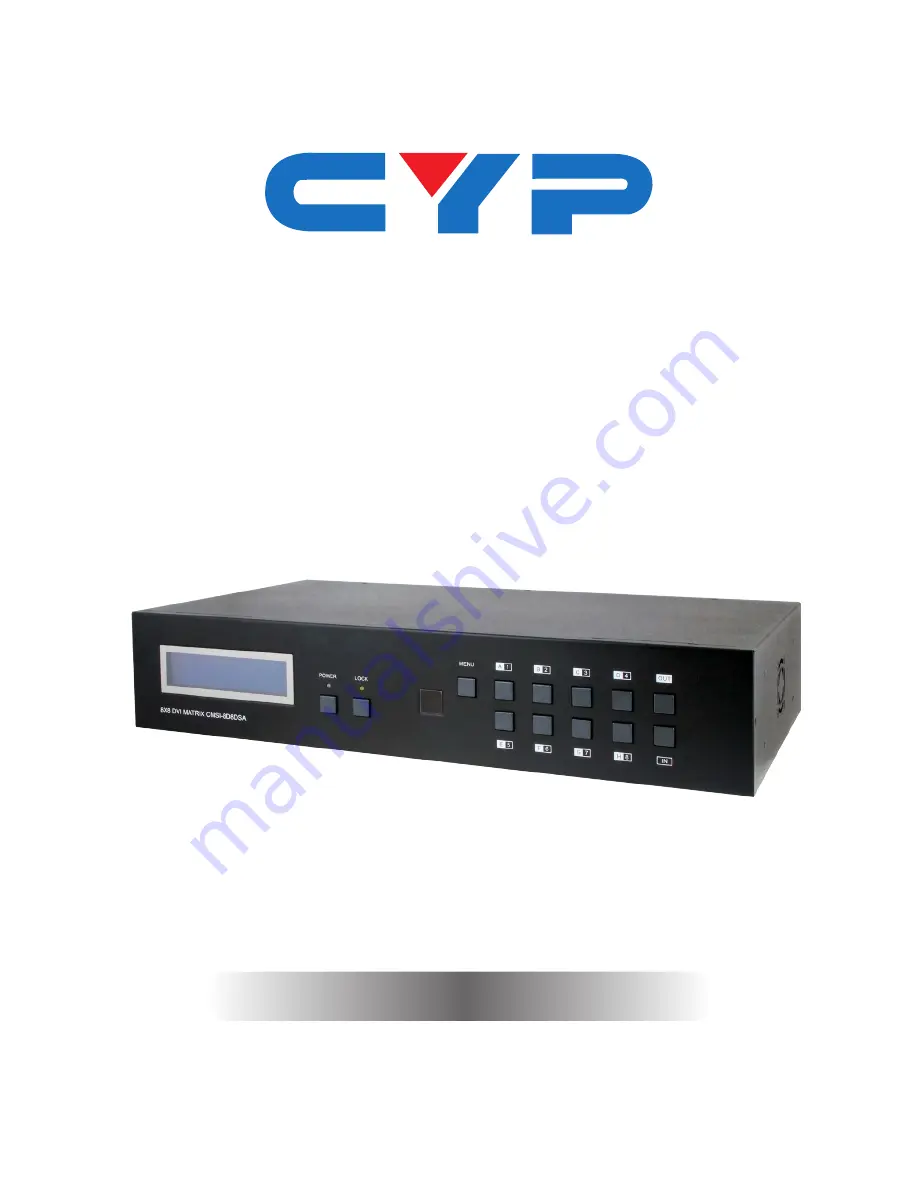 CYP CMSI-8D8DSA Operation Manual Download Page 1