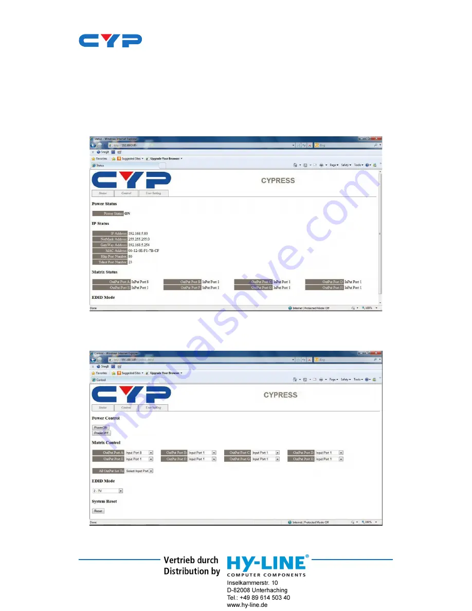 CYP CMSI-8H8CVL Operation Manual Download Page 16