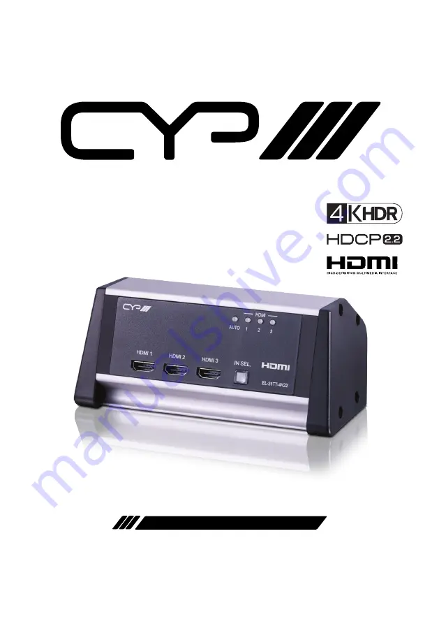 CYP EL-31TT-4K22 Operation Manual Download Page 1