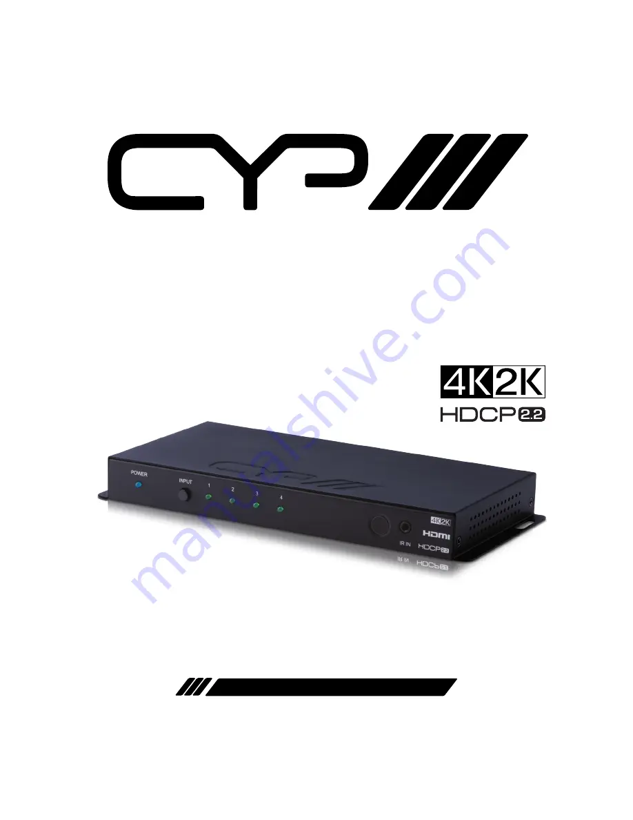 CYP EL-41S-4K22 Operation Manual Download Page 1