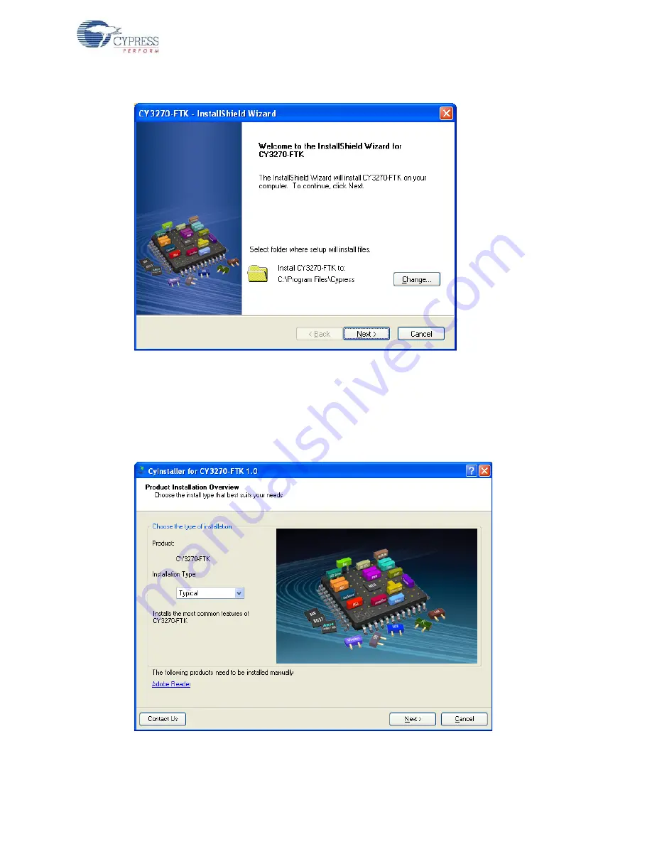 Cypress Semiconductor PSoC 1 FirstTouch CY3270 Manual Download Page 11