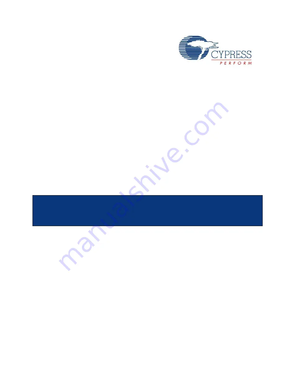 Cypress MB39C831-EVB-02 Operation Manual Download Page 1