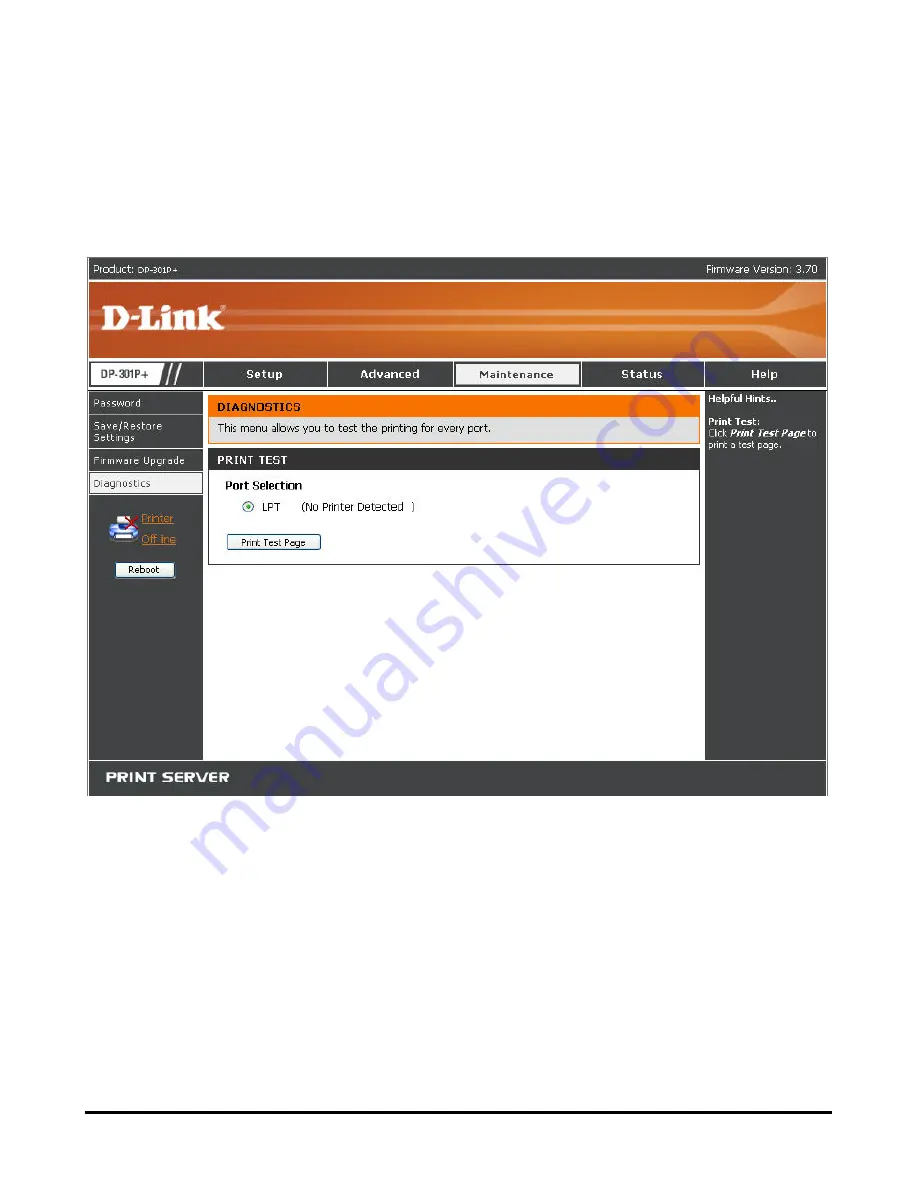 D-Link 301P - DP Print Server Скачать руководство пользователя страница 49