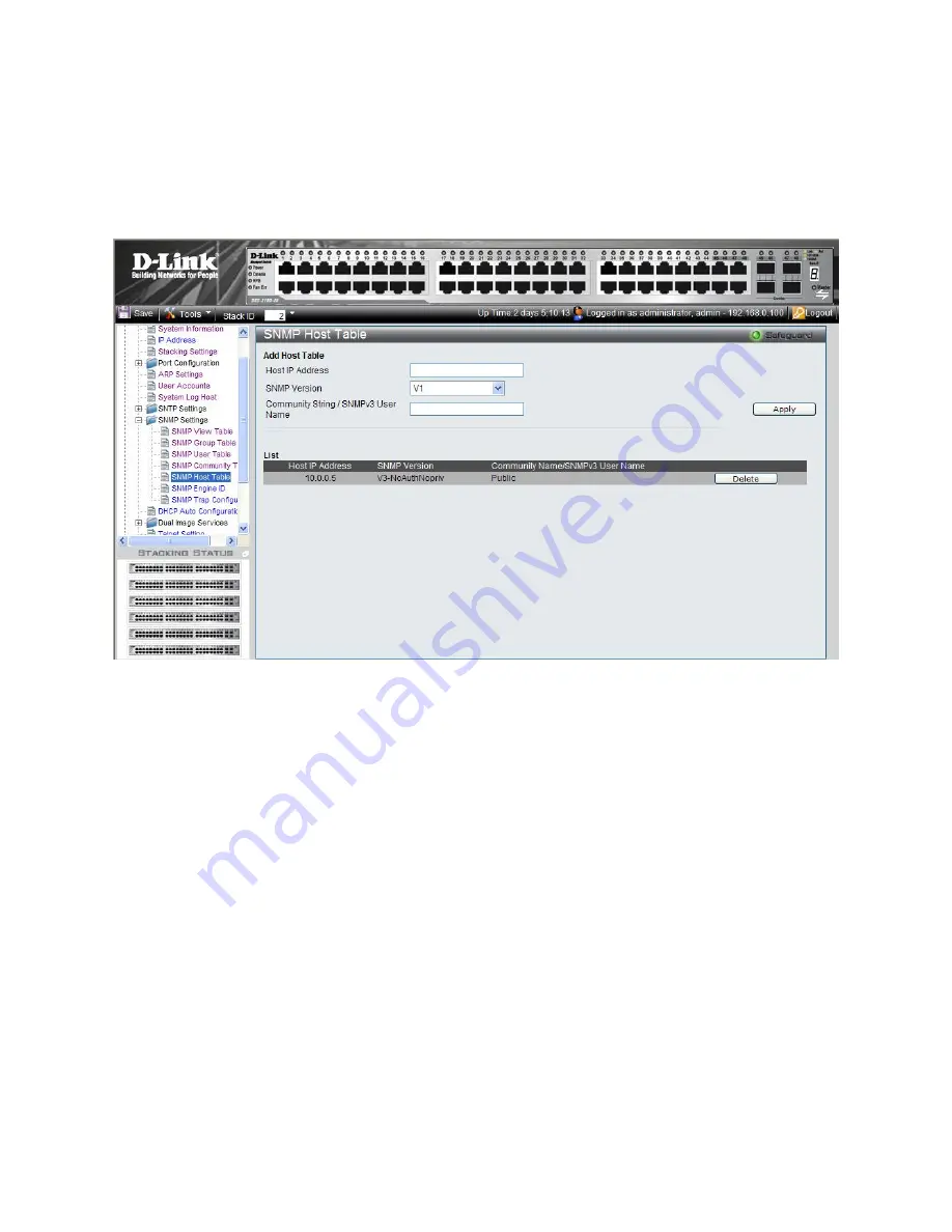 D-Link 3100 24P - DGS Switch - Stackable User Manual Download Page 66