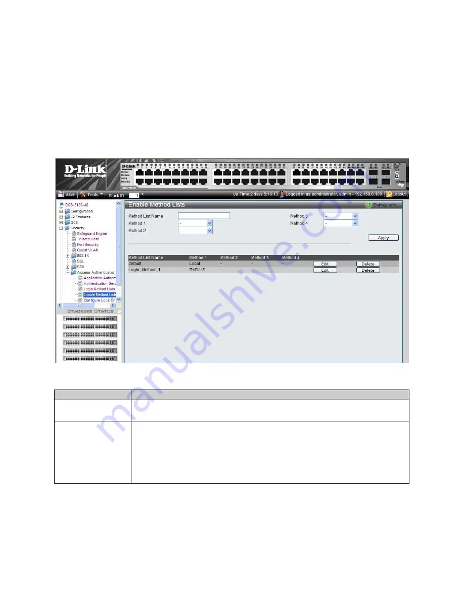 D-Link 3100 24P - DGS Switch - Stackable Скачать руководство пользователя страница 159