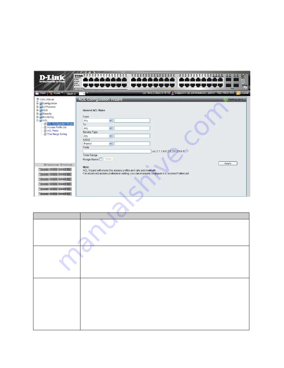 D-Link 3100 24P - DGS Switch - Stackable User Manual Download Page 186