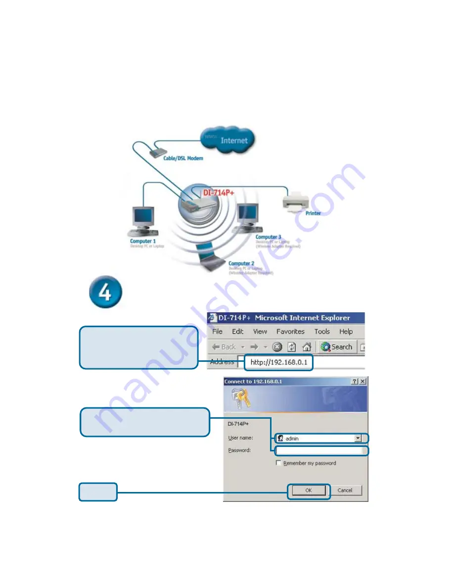 D-Link AirPlus DI-714P+ Quick Installation Manual Download Page 4