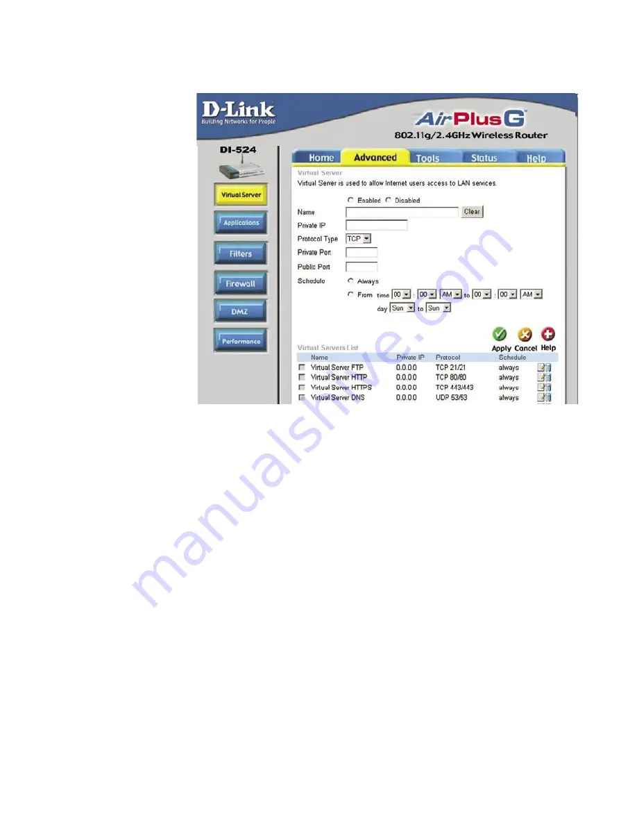 D-Link AirPlus G DI-524 Owner'S Manual Download Page 19