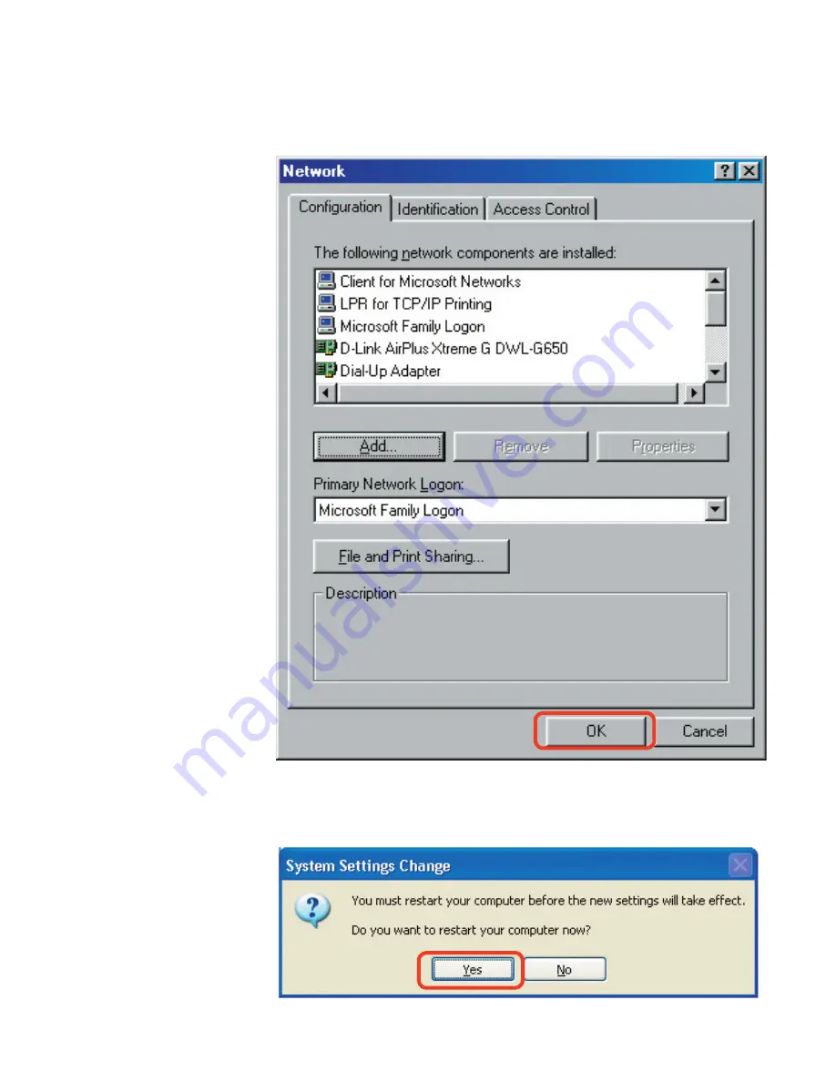 D-Link AirPlus G DP-G310 Manual Download Page 57