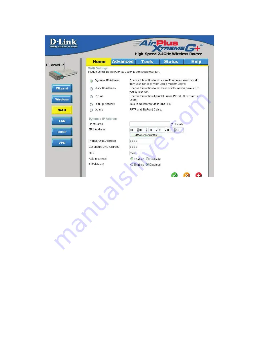 D-Link AirPlus Xtreme G DI-824VUP User Manual Download Page 15