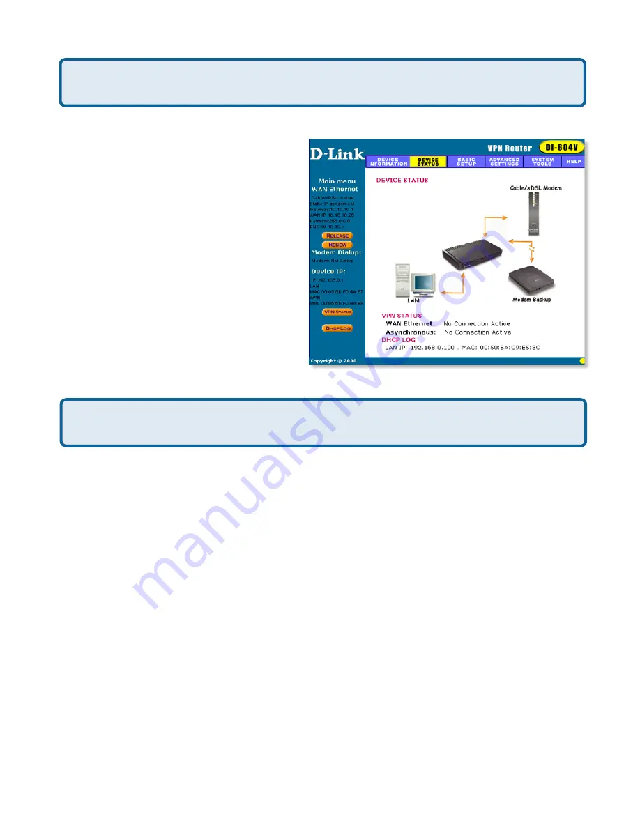 D-Link AirPlus Xtreme G DI-824VUP User Manual Download Page 130