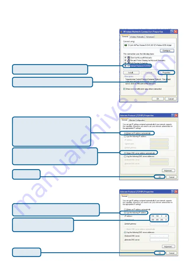 D-Link AirPlus XTREME G DWL-G132 Quick Installation Manual Download Page 70