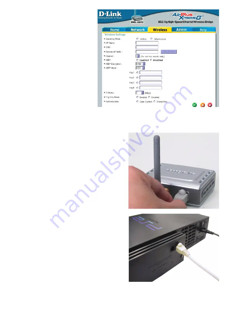 D-Link AirPlus XtremeG Ethernet-to-Wireless Bridge DWL-G810 Quick Installation Manual Download Page 21