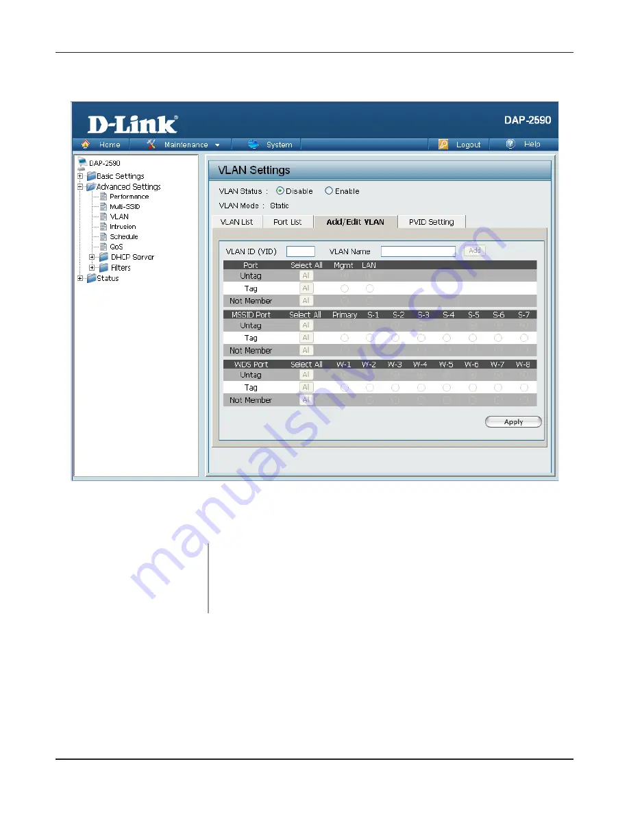 D-Link AirPremier N DAP- 2590 Скачать руководство пользователя страница 36