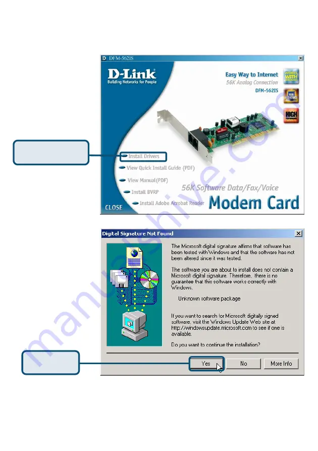 D-Link Conexant HSFi DFM-562IS Quick Installation Manual Download Page 17