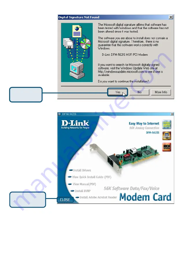 D-Link Conexant HSFi DFM-562IS Quick Installation Manual Download Page 42