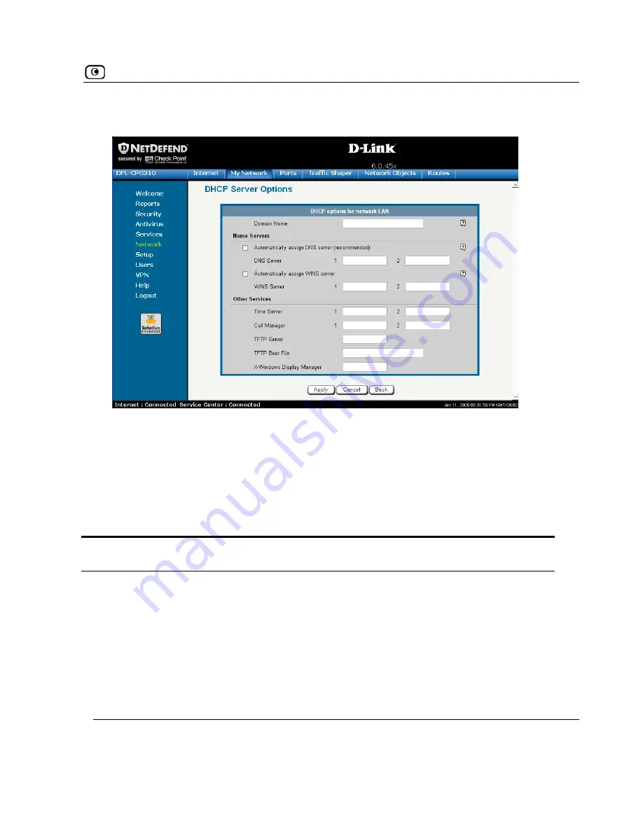 D-Link CP310 - DFL - Security Appliance Скачать руководство пользователя страница 119