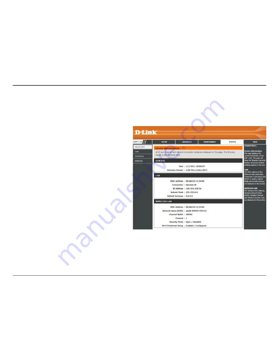 D-Link DAP-1160 User Manual Download Page 38