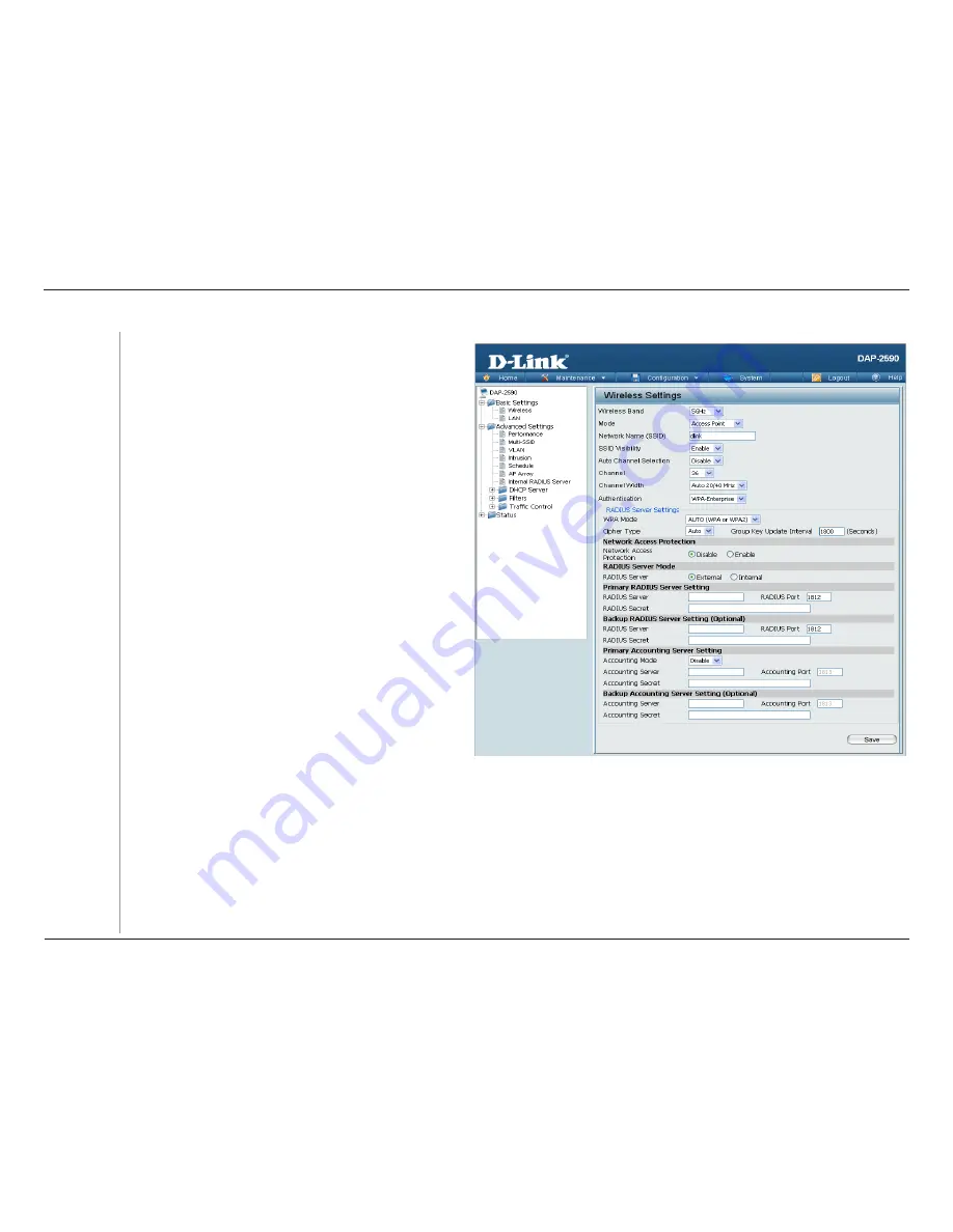 D-Link DAP-2590 - AirPremier N Dual Band PoE Access Point User Manual Download Page 25