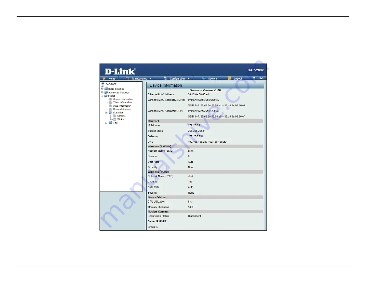 D-Link DAP-2682 User Manual Download Page 65