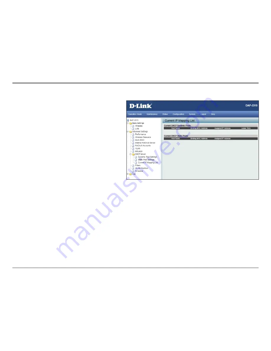 D-Link DAP-3315 User Manual Download Page 39