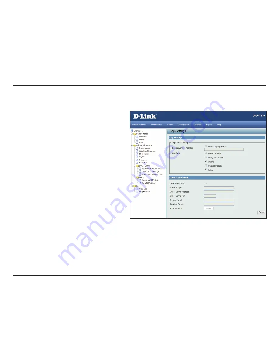 D-Link DAP-3315 User Manual Download Page 43