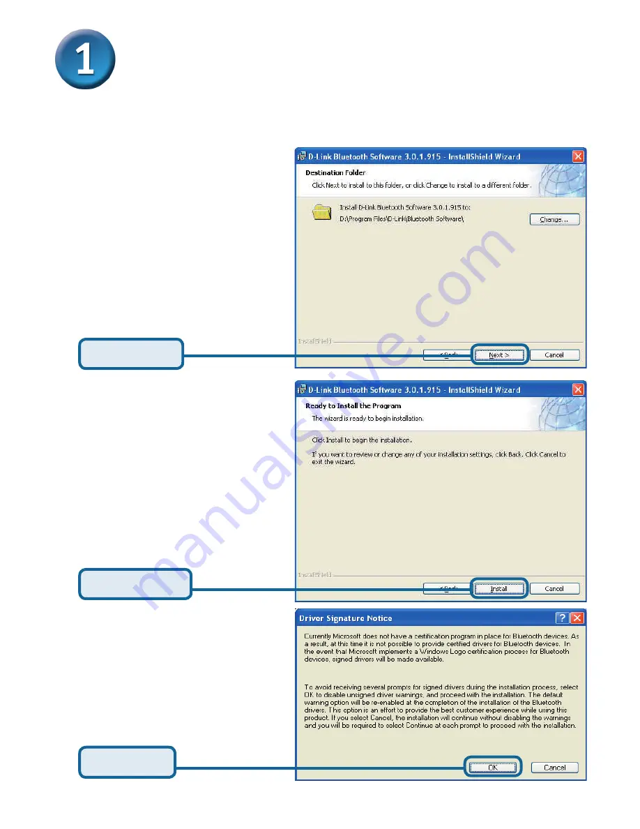 D-Link DBT-122 Quick Installation Manual Download Page 3