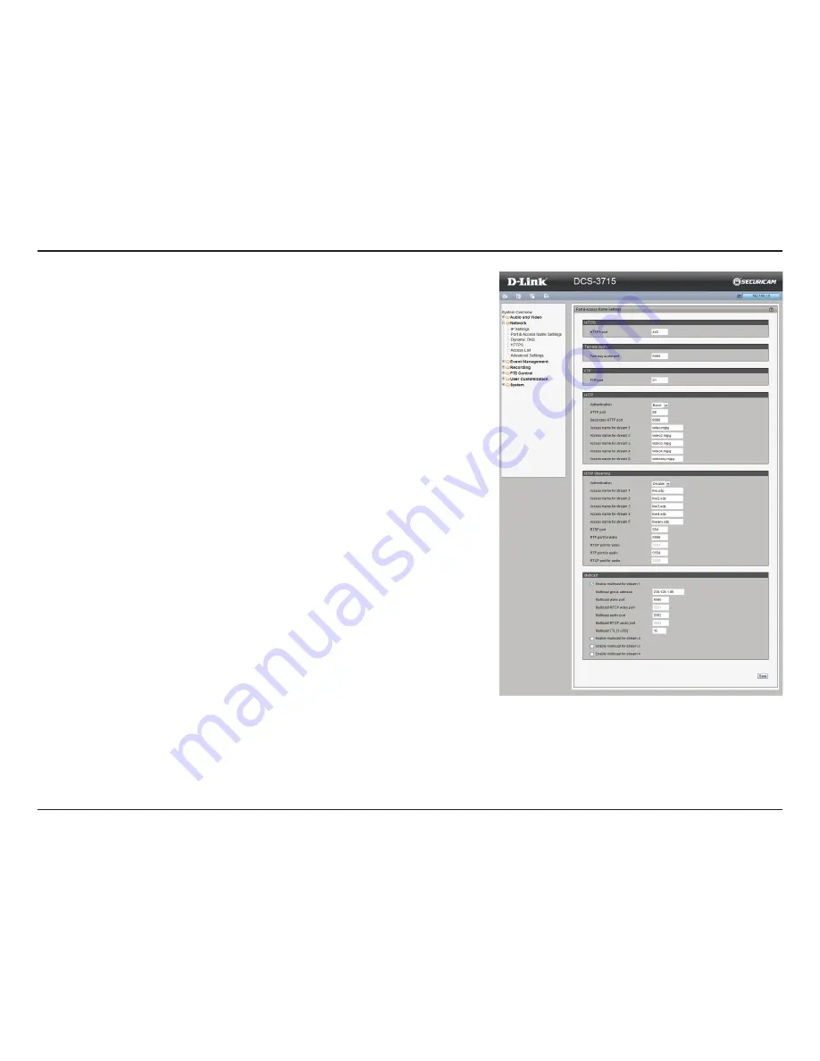 D-Link DCS-3715 User Manual Download Page 41