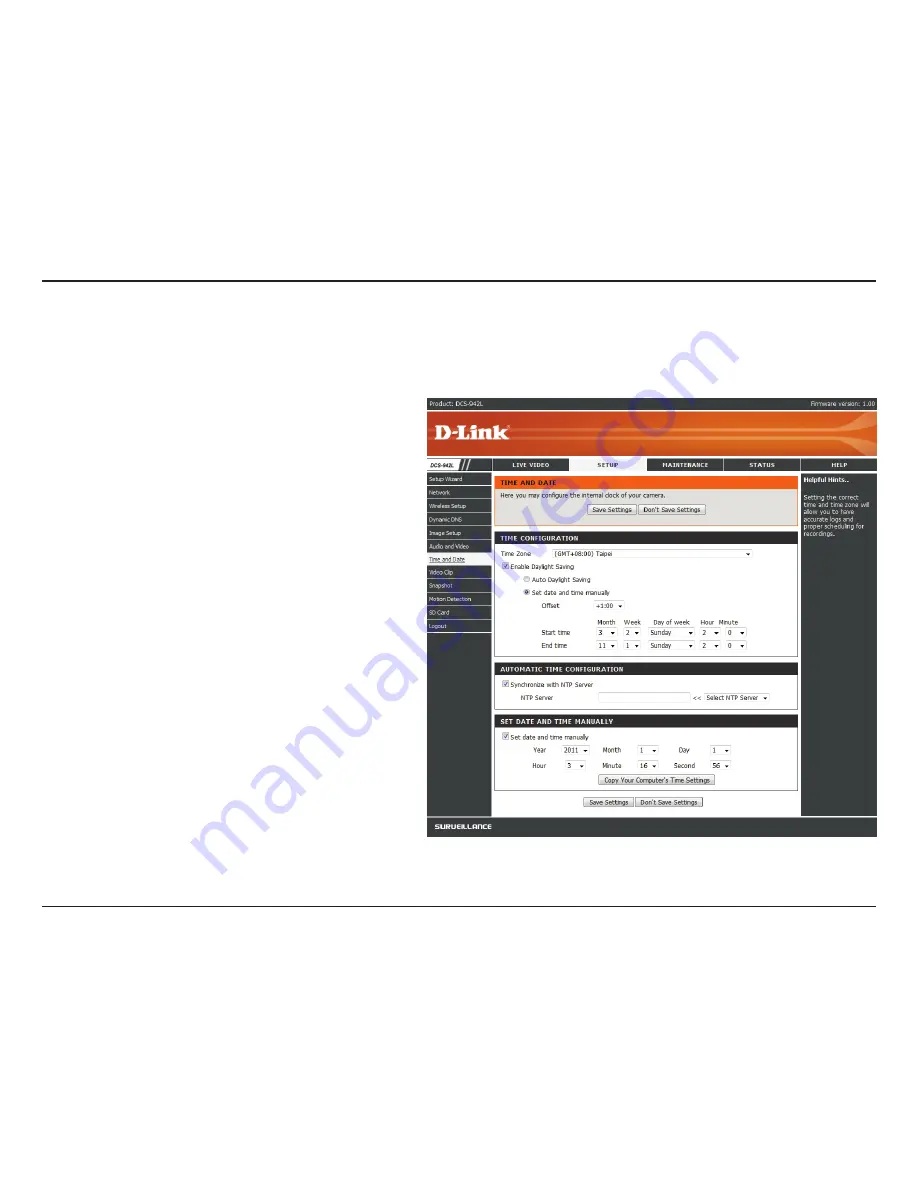 D-Link DCS-942L User Manual Download Page 34