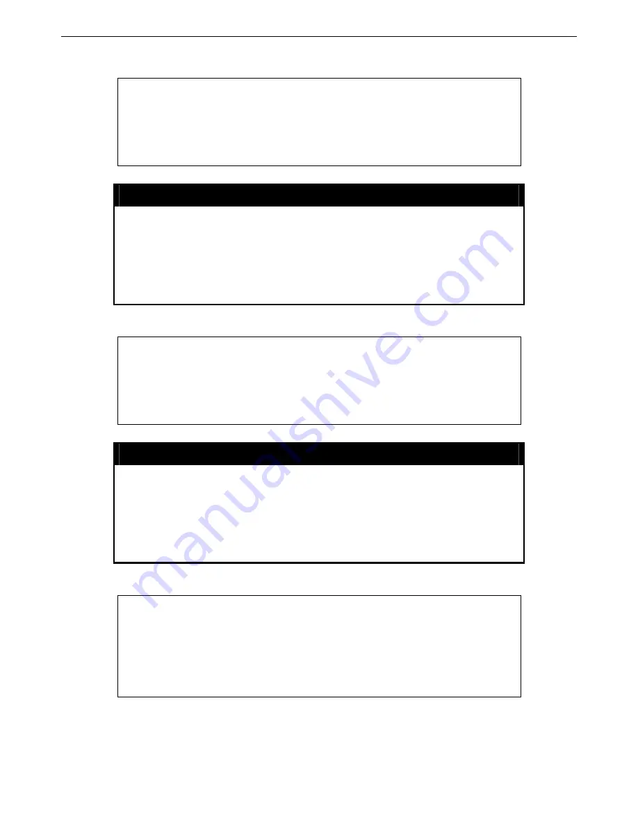 D-Link DES-3028 Cli Reference Manual Download Page 266