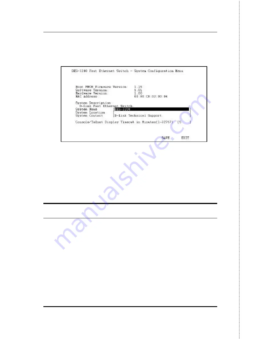 D-Link DES-3208 User Manual Download Page 65