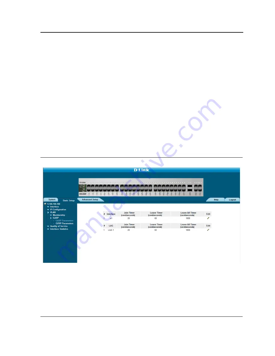 D-Link DES-3252P - Web Smart Switch Install Manual Download Page 83