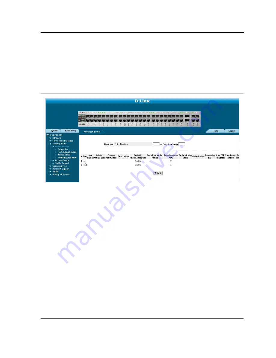 D-Link DES-3252P - Web Smart Switch Install Manual Download Page 136