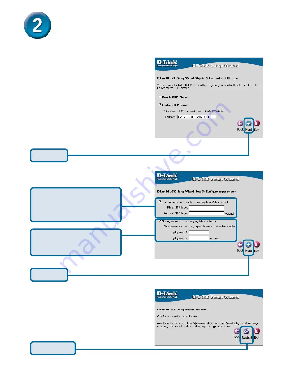 D-Link DFL-700 - Security Appliance Quick Installation Manual Download Page 8