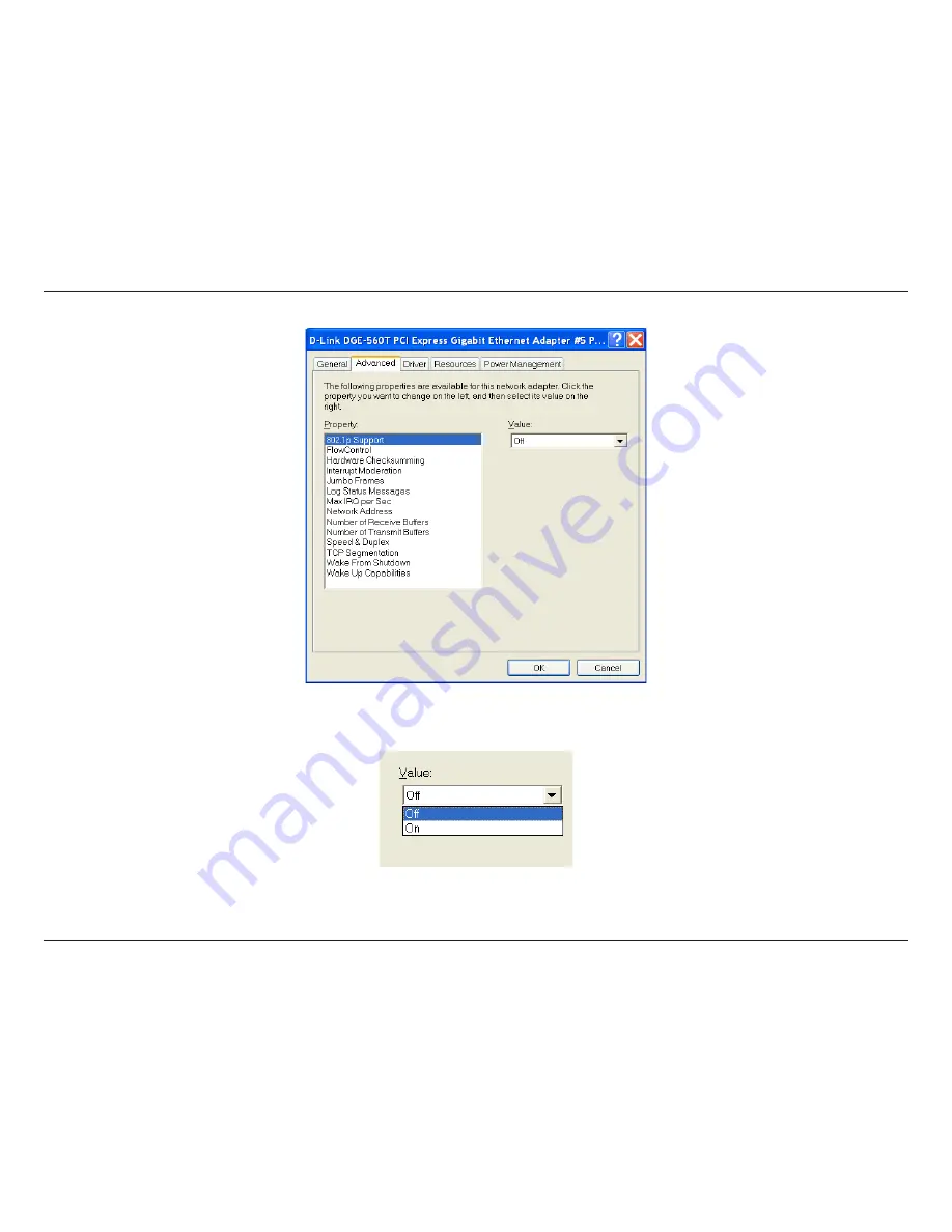 D-Link DGE-560T - Gigabit PCI-Express SNMP VLAN Flow Control Network Adapter User Manual Download Page 35