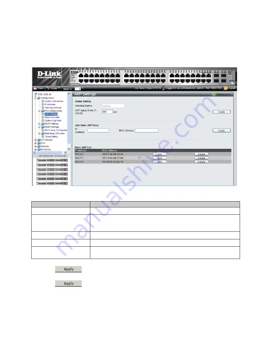 D-Link DGS-3100 SERIES User Manual Download Page 52