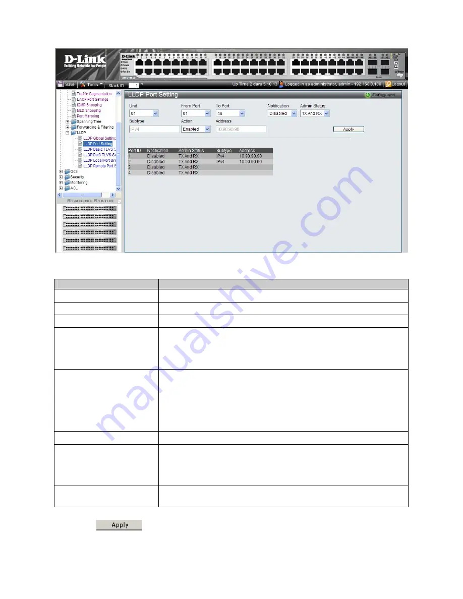 D-Link DGS-3100 SERIES User Manual Download Page 128