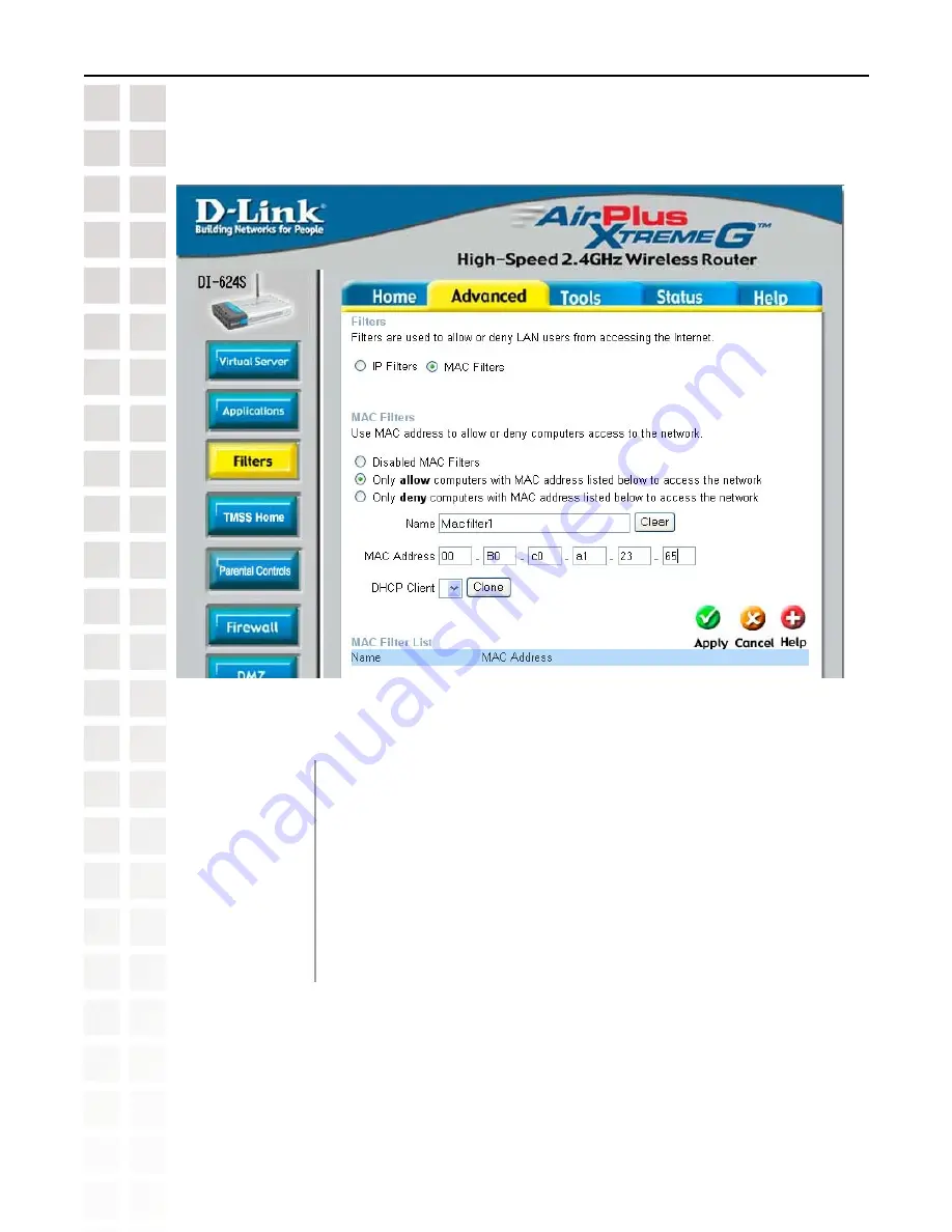 D-Link DI-624S - AirPlus Xtreme G Wireless 108G USB Storage Router Manual Download Page 28