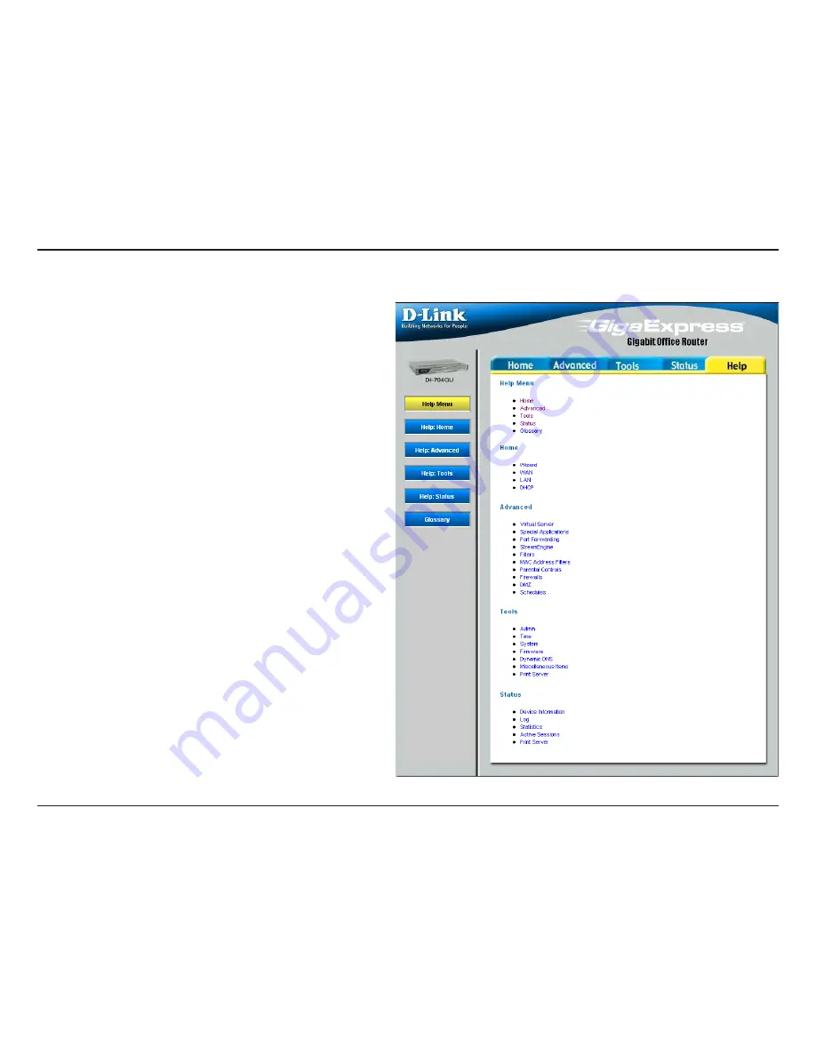 D-Link DI-704GU User Manual Download Page 66