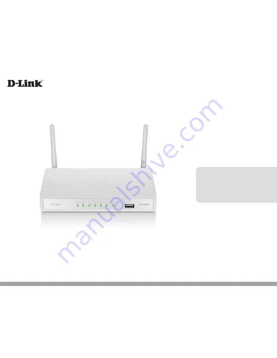 D-Link DIR-640L Скачать руководство пользователя страница 1